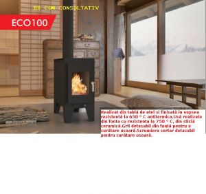 Soba cu lemn,ECO 100, 6.5kW