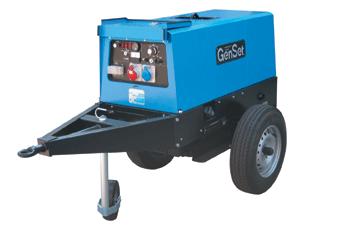 GENERATOR SUDURA/CURENT MONOFAZAT-TRIFAZAT - (motorina)-Pornire ELECTRICA  RUGGERINI  MPM 8/300 S-R