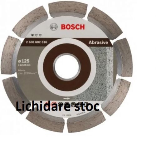 Disc diamantat  pentru materiale abrazive, 125x22.2x1.6 mm