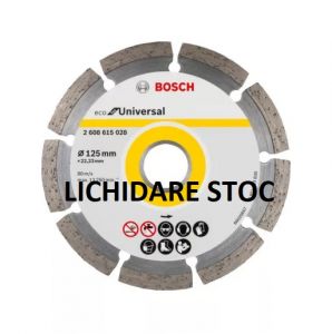 Disc de tăiere cu diamant BOSCH 125 x 2,0 x 7,0 x 22,2 mm segmentat ECO MUniversal LICHIDARE STOC