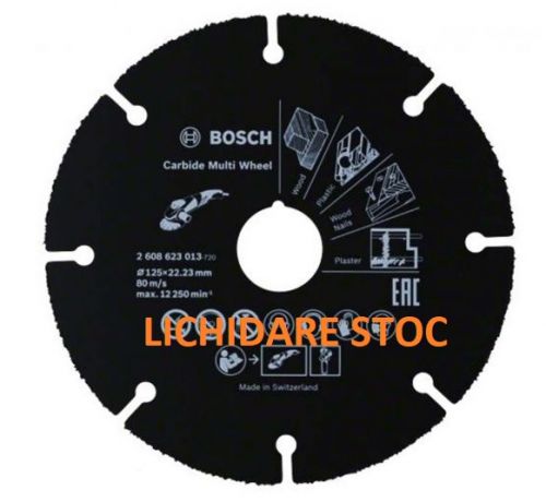 Bosch Disc de taiere Carbide lamn,plastic 125mm 125mm 1mm 22,23mm LICHIDARE STOC