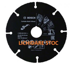 Bosch Disc de taiere Carbide lamn,plastic 125mm 125mm 1mm 22,23mm LICHIDARE STOC