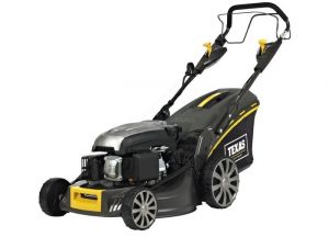 Texas Premium 4850TR/WE Masina de tuns gazon, 3CP, latime lucru 48cm, inaltime taiere 28-75mm, 66L, benzina, reglaj central, autopropulsata, start electric