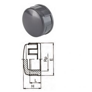 Capac filetat F.I. PVC-U 3/8" PN 16 ― Mall  BB