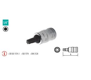 Capete chei tubulare cu bit locaş Torx 1/4” TX15