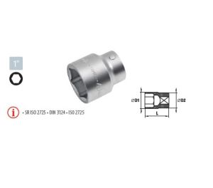 Capete chei tubulare cu simplu hexagon 1” - SH 60