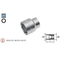 Capete chei tubulare cu simplu hexagon 3/4” - SH 22 ― Mall  BB