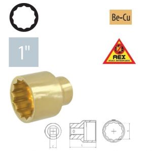 Capete chei tubulare dublu hexagon 1” DH - AEX-36mm