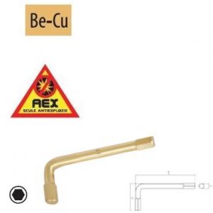 Chei cu cap hexagonal - AEX, S=8mm 