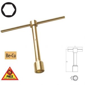 Chei tubulare cu mâner T - AEX, 7mm