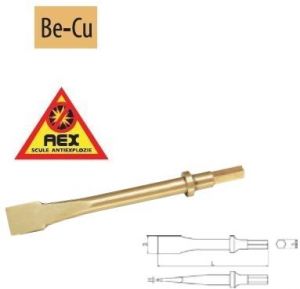 Dălţi late pentru maşină cu percuţie - AEX, L=125mm