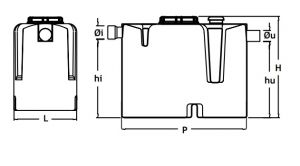 Separator de grasimi,LE-25