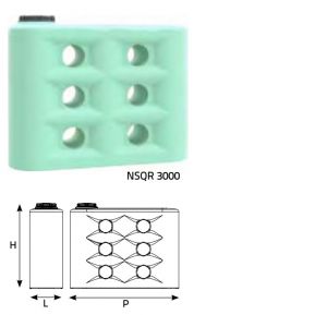 Rezervor apa potabila NSQR, V= 2850 litri 